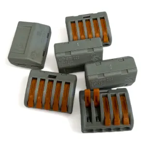 20x 5 Way WAGO 222-415 Series Reusable Electrical Wire Cable Connectors Compact