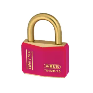 ABUS Mechanical T84MB/40mm Red Rustproof Padlock