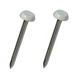 1000 x Agate Grey UPVC 30mm Poly Top Pins Plastic Headed Fascia Fixings