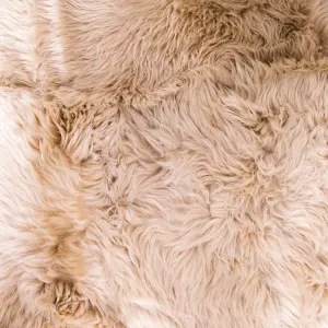 Quad Beige Sheepskin Rug - 4 Pelt