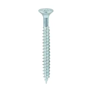 TIMCO Twin-Threaded Countersunk Silver Woodscrews - 7 x 1 1/2 (200pcs)