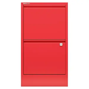 Home Filer 41.3cm Wide 2 -Drawer Solid Wood File Cabinet Red