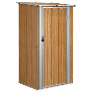 Berkfield Garden Shed Brown 118.5x97x209.5 cm Galvanised Steel