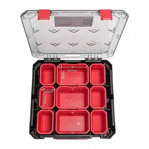 Tough Organiser STORAGE CASE Parts Carry Tool Box Screws Craft Mobil Fishing Medium with boxes