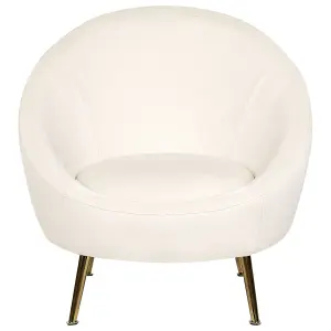 Armchair LANGA Velvet Off-White