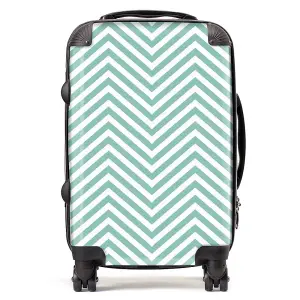 Geometric Chevron Pattern Suitcase - Cabin