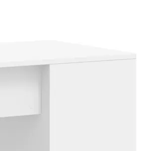 Berkfield Desk White 102x50x75 cm Engineered Wood