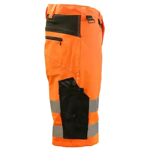 Slim Fit Stretch Hi-Vis Shorts With Removable Holster Pockets