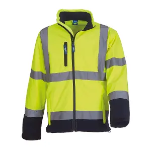 Yoko Mens Hi-Vis Sofshell Jacket