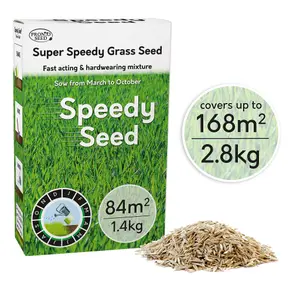 Pronto Seed Grass Seed 2.8KG Premium Quality 168m2 Coverage for Overseeding, Fast Growing & Hard Wearing Lawn, Seed Defra Approved