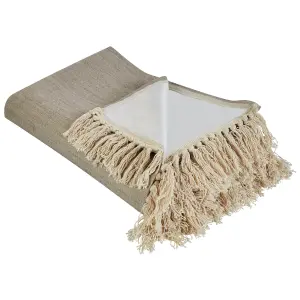 Picnic Blanket DHANDI 200 x 200 cm Taupe