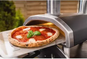 Ooni Fyra 12 Portable Outdoor Pizza Oven, Black/Silver