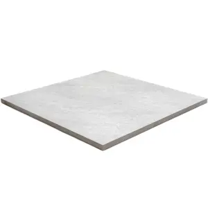 Fresca Cosmic Light grey Matt Stone effect Textured Porcelain Outdoor Floor Tile, Pack of 2, (L)600mm (W)600mm