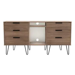 Fuji 6 Drawer Sideboard in Carini Walnut (Ready Assembled)