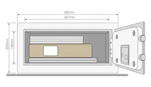 Yale Maximum Security Fingerprint Safe Laptop - YLFM/200/EG1