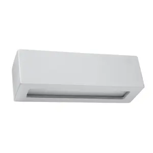 Vega Ceramic & Glass Grey 1 Light Classic Wall Light