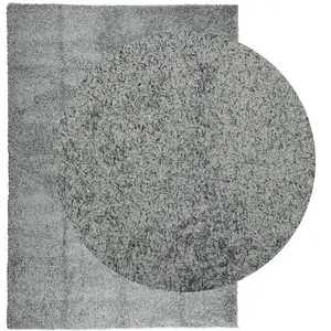 Shaggy Rug PAMPLONA High Pile Modern Green 200x280 cm