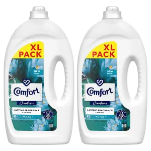 Comfort Fabric Conditioner Lasting Fragrance Waterlily & Lime 2.49L, 83W, 2 Pk