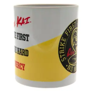 Cobra Kai No Mercy Mug White/Black/Yellow (One Size)