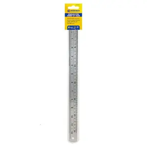 Set Of 3 Stainless Steel Rule 12 Inch Metal Set Engineers Measuring Ruler Hand Tool 300Mm