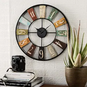 Lincoln Modern Metal Clock Large