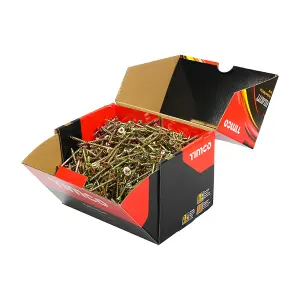 Timco - Velocity Premium Multi-Use Screws - PZ - Double Countersunk - Yellow (Size 5.0 x 50 - 1000 Pieces)