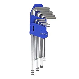 9 Piece Ball-End Imperial Hex Key Set