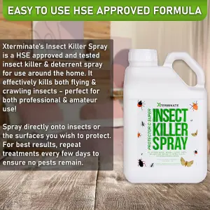 Xterminate Insect Killer Spray Kit 1 x 5L and 1 x 1L spray