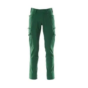 Mascot Accelerate Ultimate Stretch Trousers with Thigh Pockets - Green   (40.5) (Leg Length - Short)