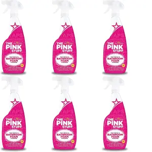 Stardrops The Pink Stuff Miracle Bathroom Foam Cleaner, 750ml (Pack of 6)