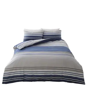 Edelsten Cotton Blend Duvet Cover Set with Pillowcases Blue / Double Duvet Cover + 2 Standard Pillowcase