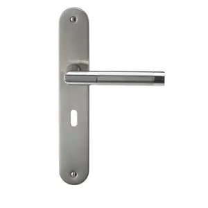 Colours Callac Stainless steel Straight Lock Door handle (L)130mm