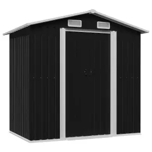 Berkfield Garden Storage Shed Anthracite Steel 204x132x186 cm