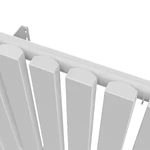 Rinse Bathrooms 1600 x 410mm White Vertical Designer Radiator Rad Single Column Radiator Rad Rectangular Flat Panel