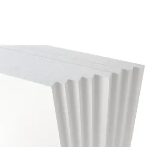 10 x White Rigid Polystyrene Foam Sheets 1000x500x50mm  Thick EPS70 SDN Slab Insulation Boards