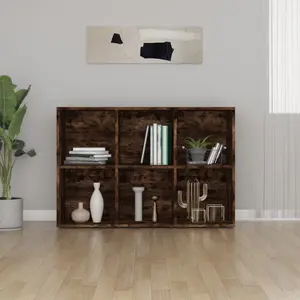 Gardinier Book Cabinet 66 x 30 x 98 cm Engineered Wood Smoked Oak