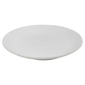 Queensway Home & Dining 26cm Diameter 12 Pcs White Coloured Stone Ceramic Dinnerware Crockery Plates Bowls Dining Set