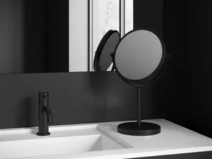 Cosmic Free Standing Magnifying Mirror Matte Black Essentials (X5)