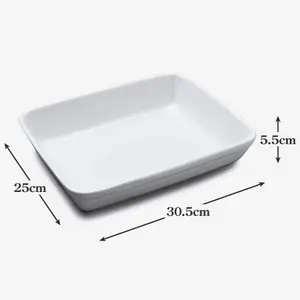 WM Bartleet & Sons Porcelain Traditional Lasagne Dish