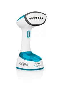 Swan Foldable Portable Garment Steamer Blue & White