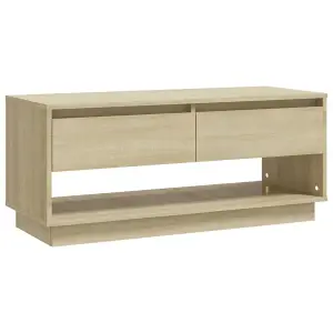 Berkfield TV Cabinet Sonoma Oak 102x41x44 cm Engineered Wood