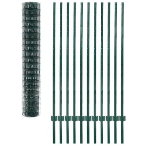 Lundeen Green Metal Wire/Mesh Fence 150cm H x 2000cm W