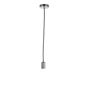 Luminosa Studio 1 Light Pendant Chrome Plate, E27