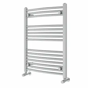 Right Radiators 800x600 mm Curved Heated Towel Rail Radiator Bathroom Ladder Warmer Chrome