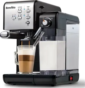 Breville One-Touch Coffeehouse Coffee Machine | Espresso, Cappuccino & Latte Maker | 19 Bar Italian Pump | Automatic Milk Frother | ESE Pod