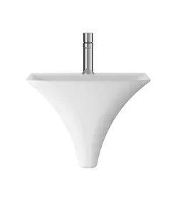 Wall Hung 1 Tap Hole Ceramic Basin - 460mm