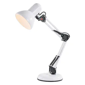 Innoteck Swing Arm Desk Lamp - White