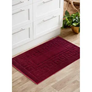 Millfield Greek Key Door Mat Black / 120cm W x 160cm L