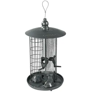 Hanging Wild Garden Bird Feeder 3 in 1 Seed, Nut, Fat Ball Suet Feeding Station