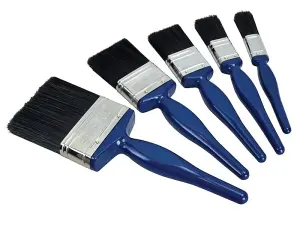 Faithfull 7500100 Utility Paint Brush Set of 5 19 25 38 50 & 75mm FAIPBUSET5